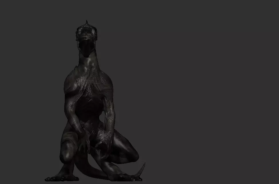 Monster Abyssal Finwalker 3D Model Printing 3D print model_9