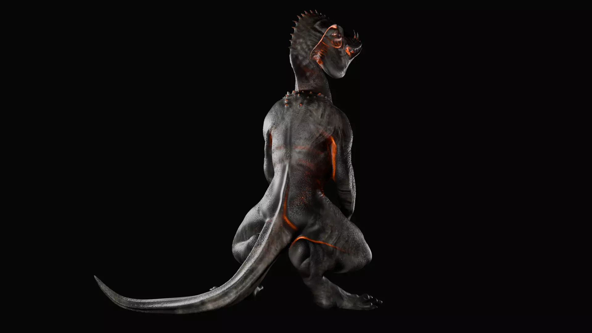 Monster Abyssal Finwalker 3D Model Printing 3D print model_2