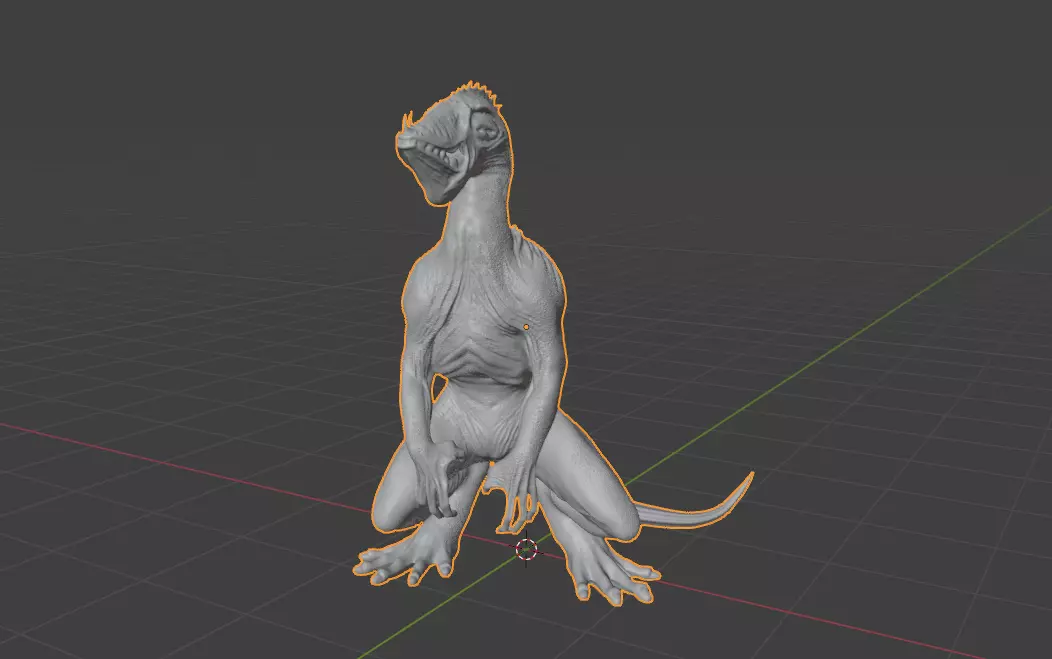 Monster Abyssal Finwalker 3D Model Printing 3D print model_11