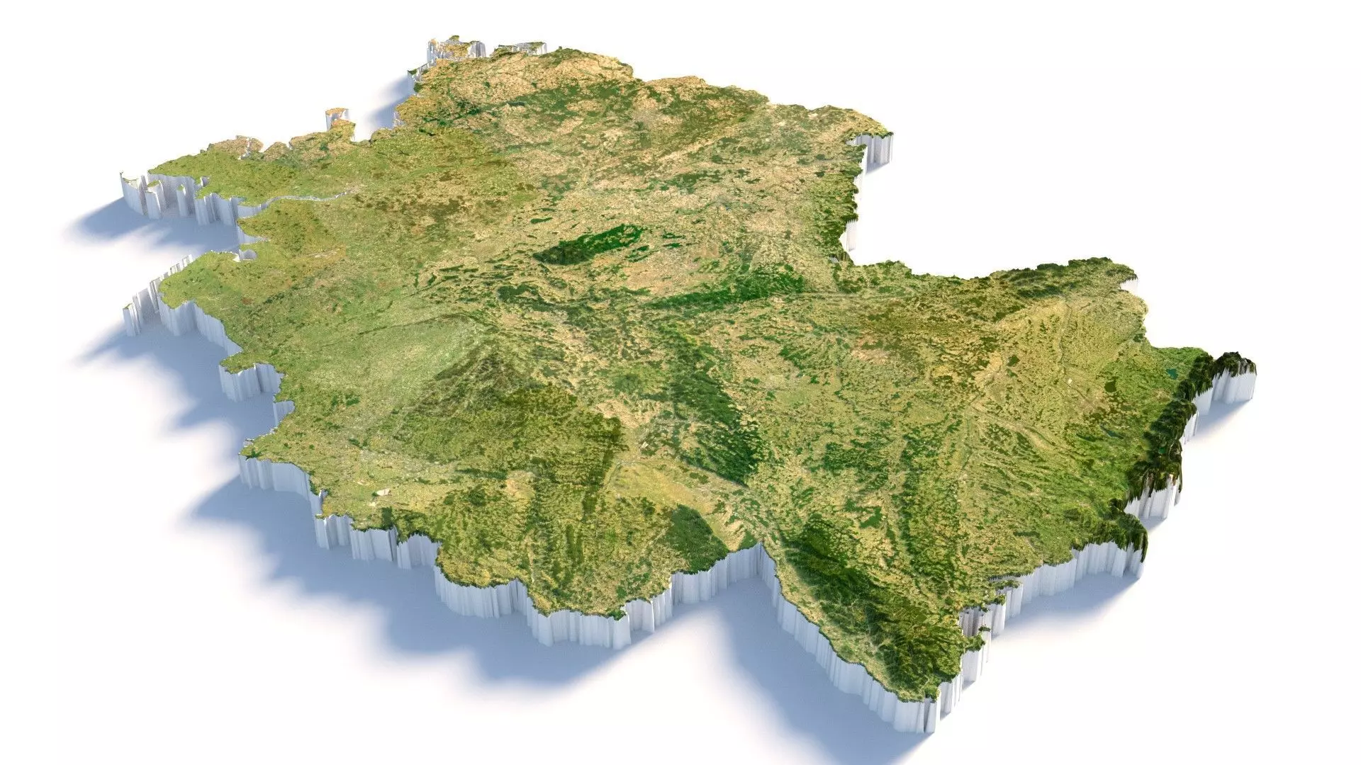 Germany Deutschland Terrain Country 3D model