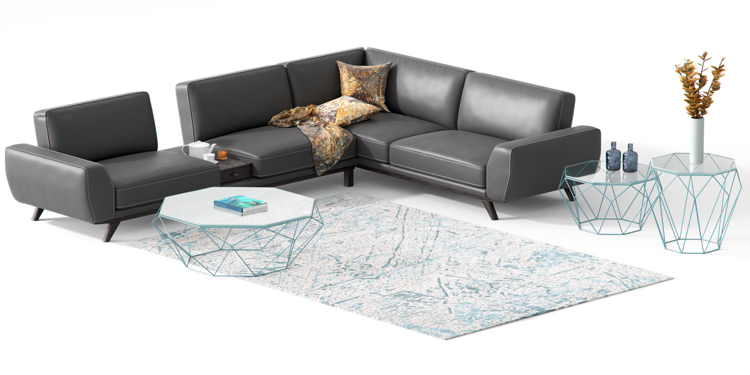 roche bobois  ENVERGURE CORNER COMPOSITION 3D model_1