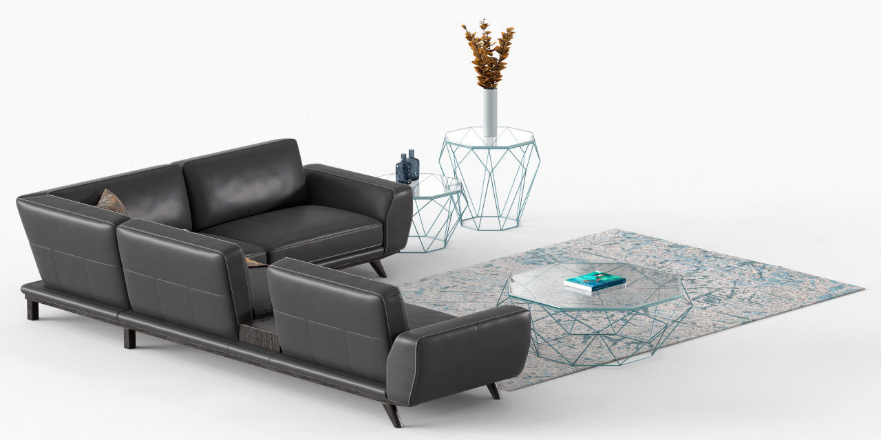 roche bobois  ENVERGURE CORNER COMPOSITION 3D model_3