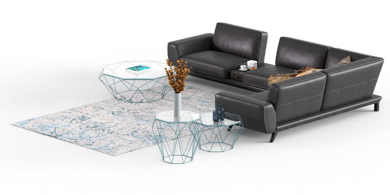 roche bobois  ENVERGURE CORNER COMPOSITION 3D model_4