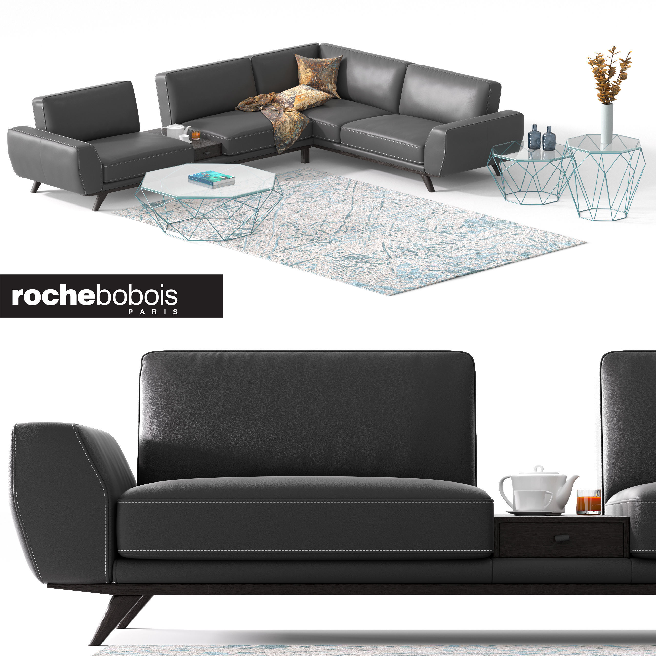 roche bobois  ENVERGURE CORNER COMPOSITION 3D model_0
