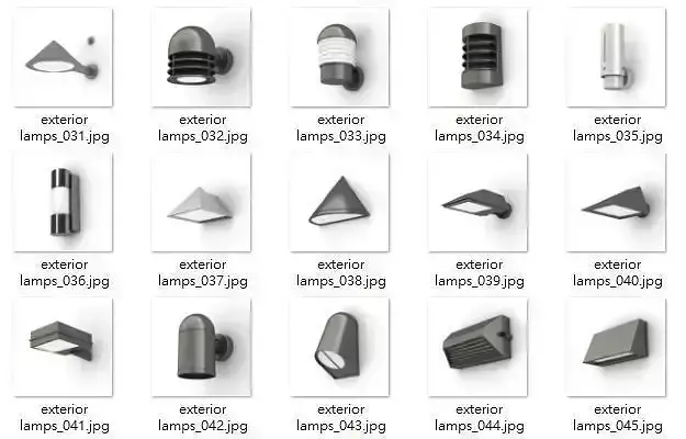 exterior lamps 31-45