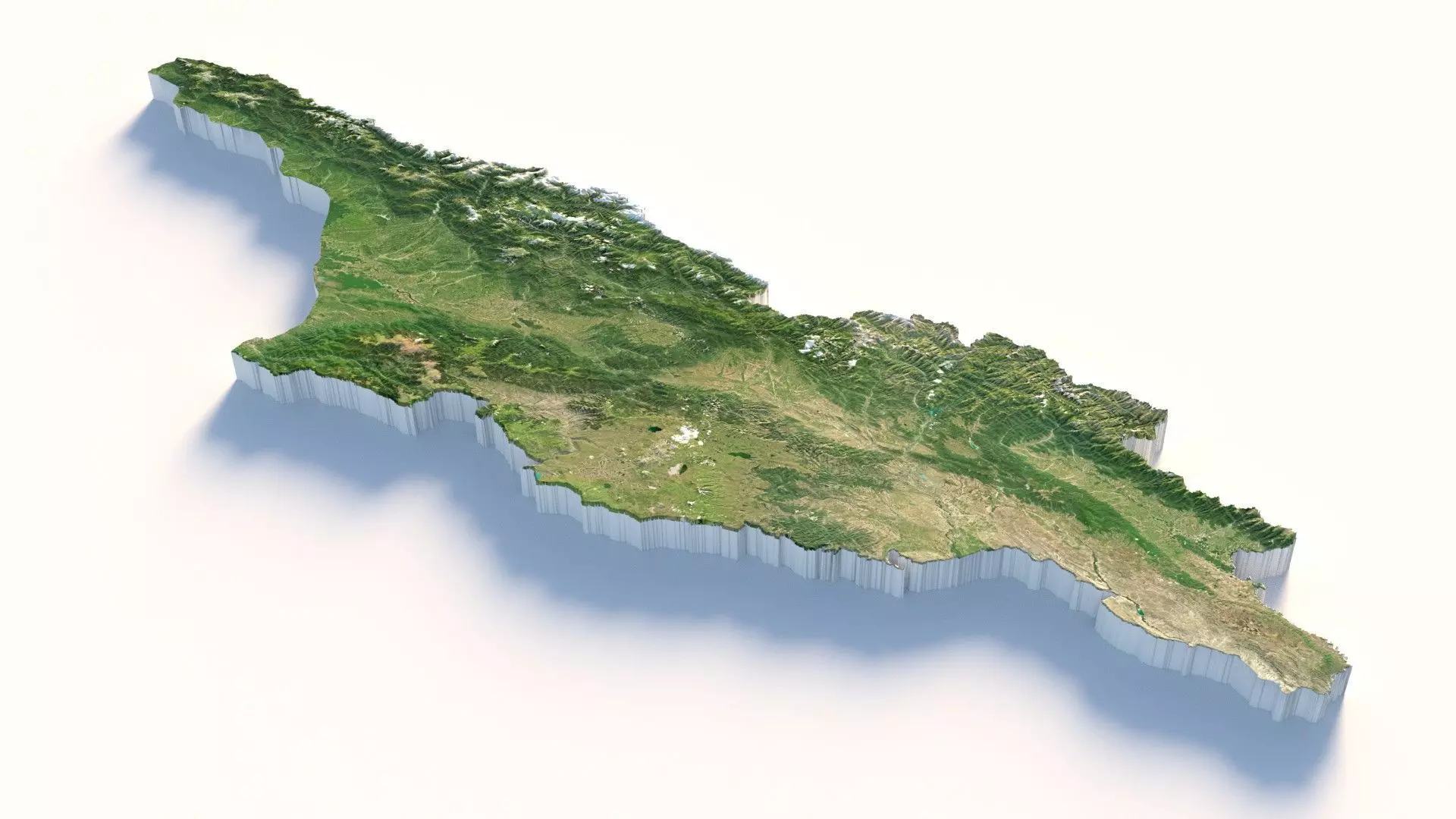 Georgia Terrain Country 3D model