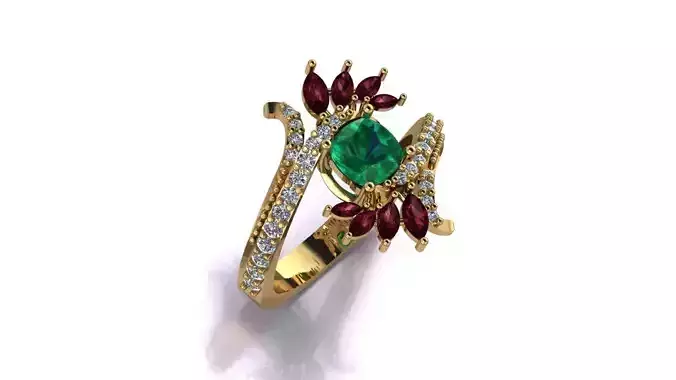 Statement Ring Jewelry model - for women 3D print model