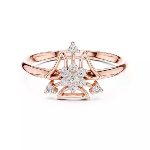 Round Cut Diamond Cluster Engagement Wedding Ring 3DM STL Video