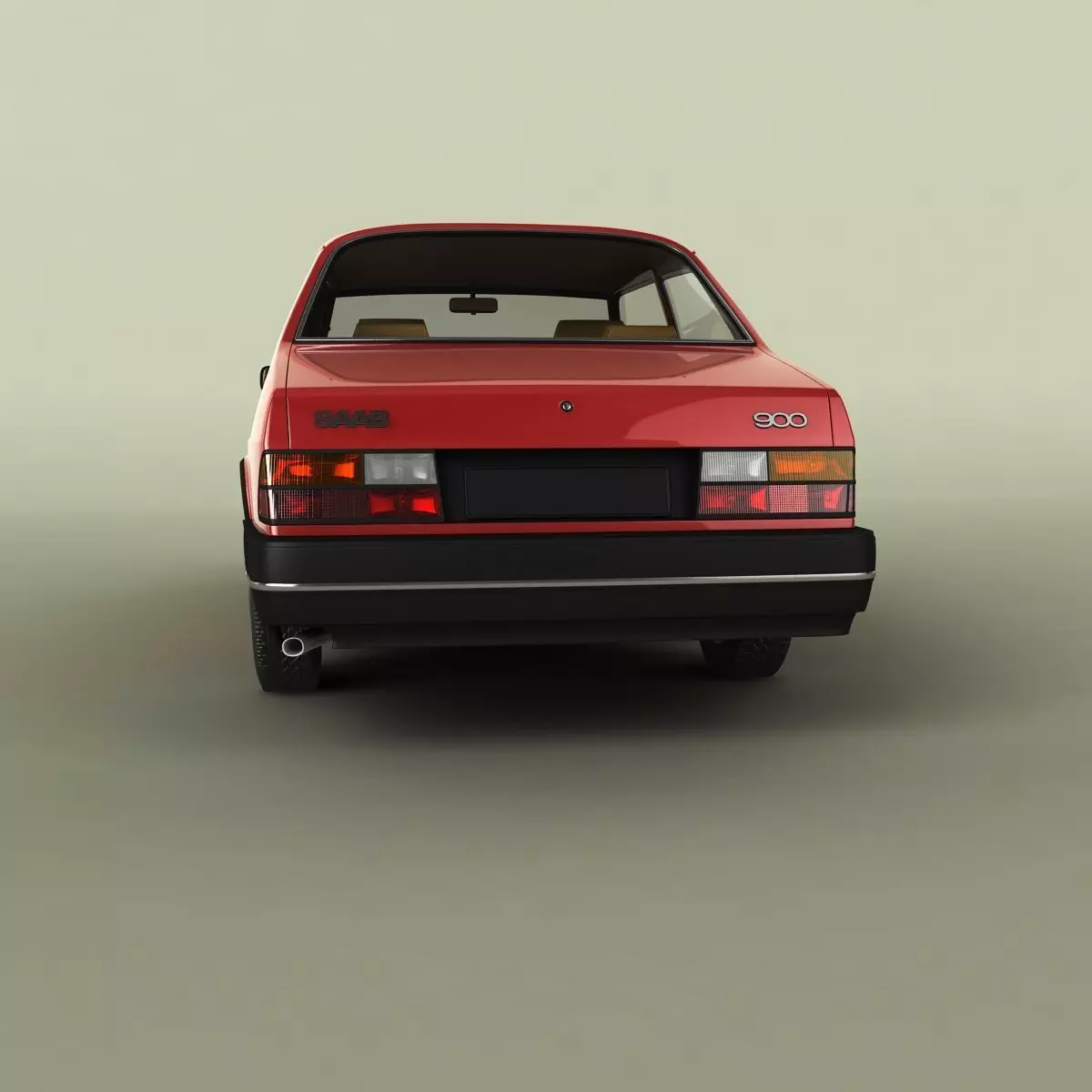 SAAB 900 2-door saloon 3D model_3