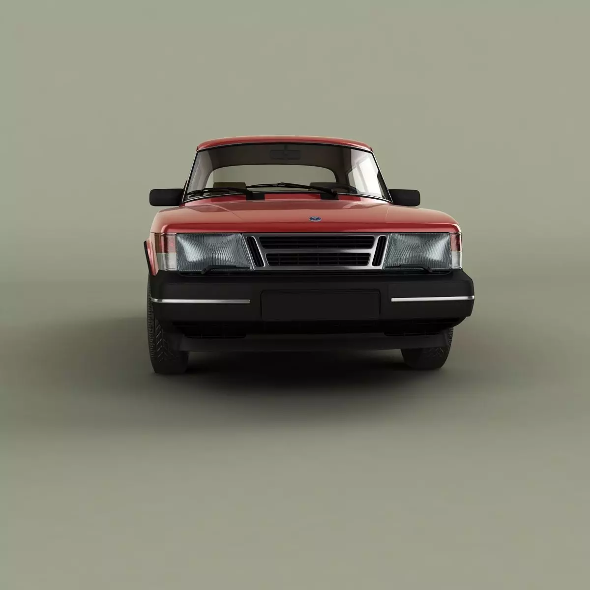 SAAB 900 2-door saloon 3D model_4