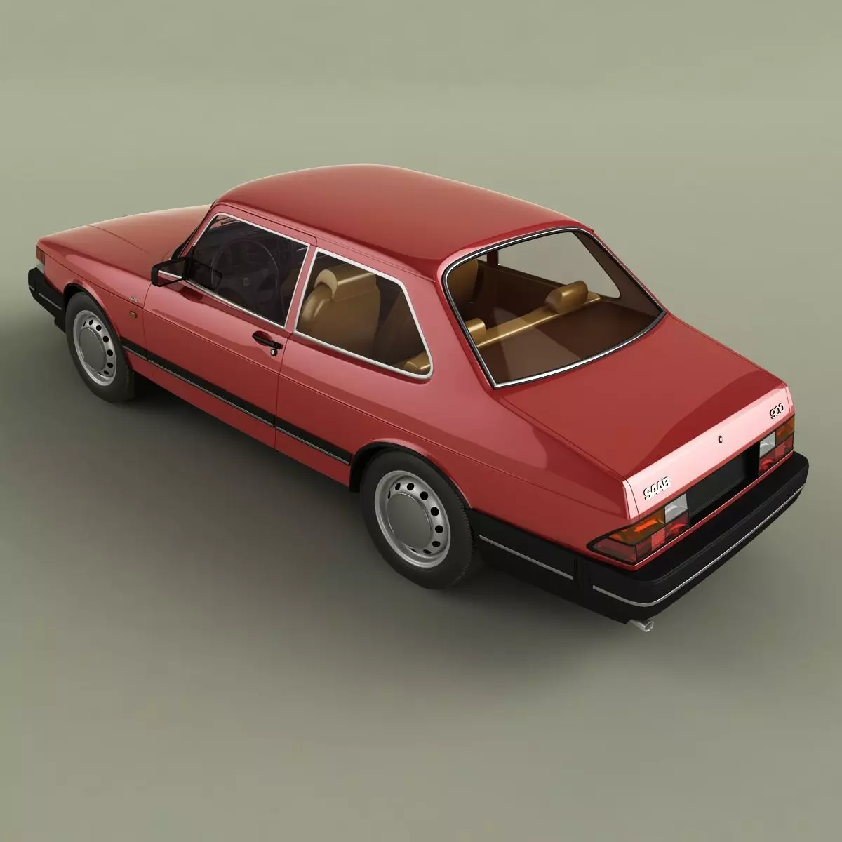 SAAB 900 2-door saloon 3D model_7
