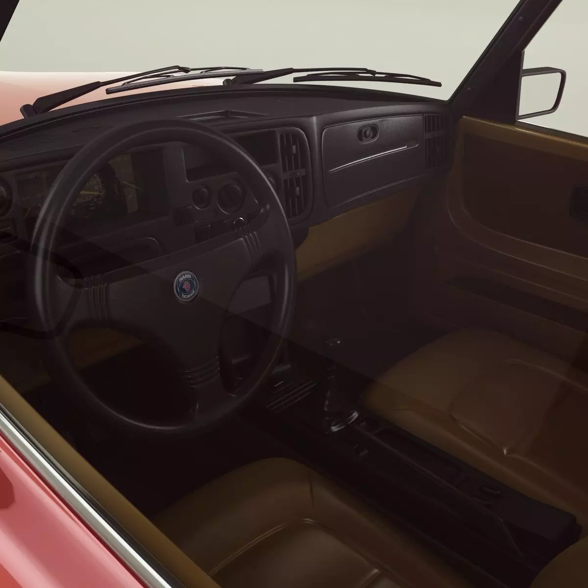 SAAB 900 2-door saloon 3D model_8
