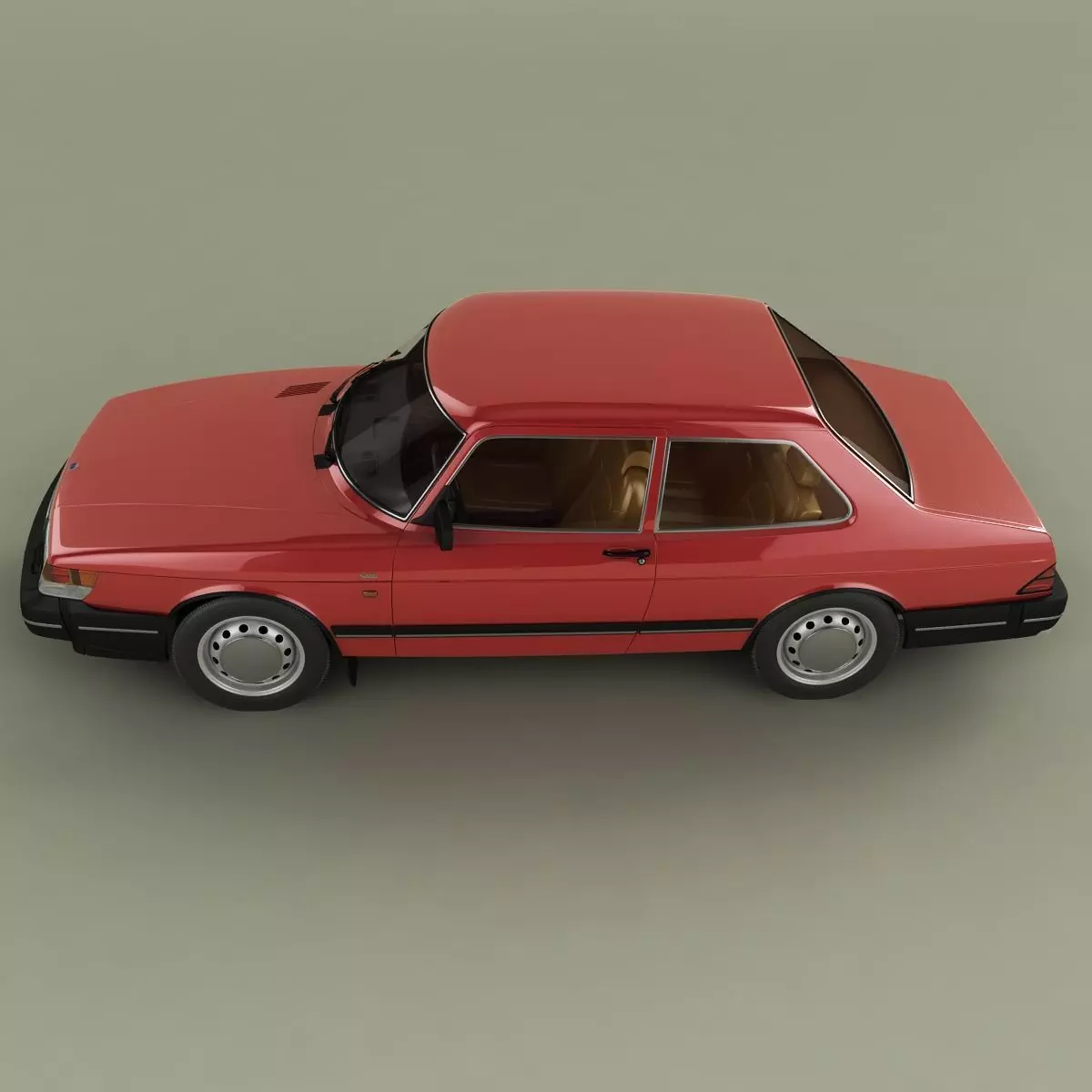 SAAB 900 2-door saloon 3D model_6