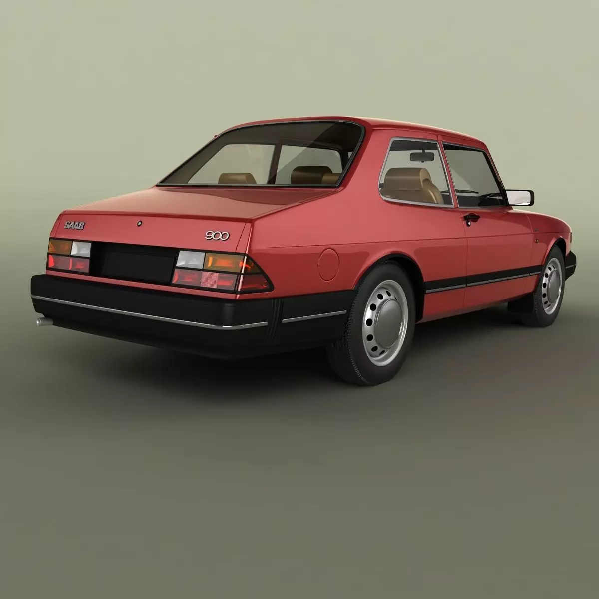 SAAB 900 2-door saloon 3D model_2