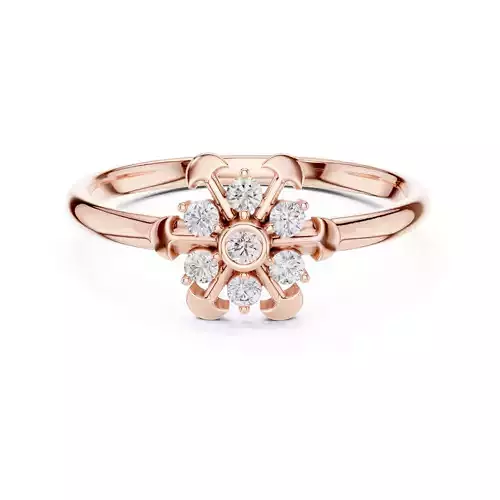 Bezel Set Round Diamond Engagement Wedding Ring 3DM STL Video