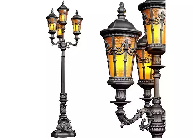Outdoor classic street lamp light Lantern Lamppost streetlight 