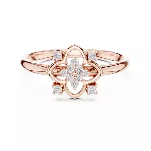 Round Diamond Unique Design Engagement Ring 3DM STL Video