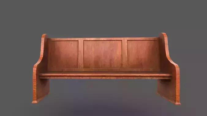 Wooden Church Pew Bench 