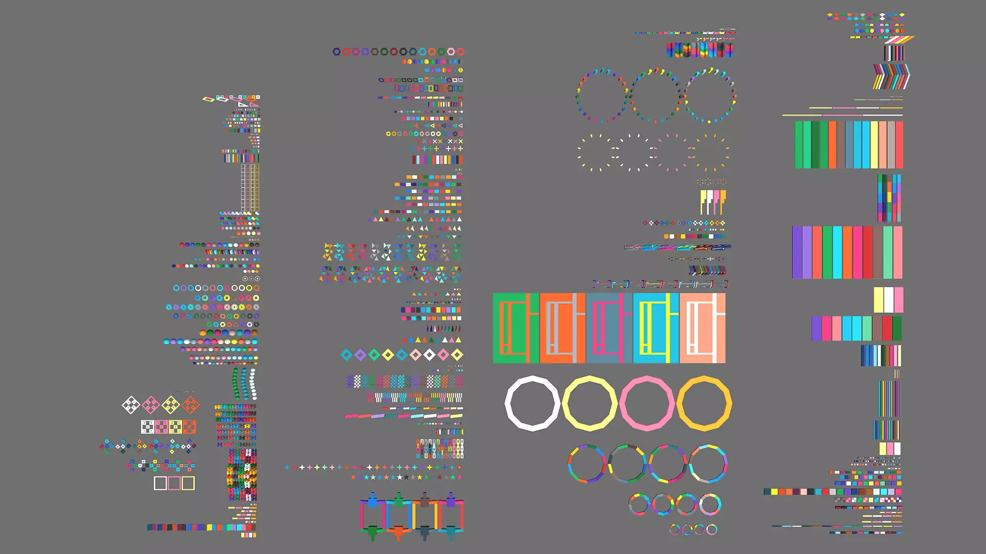 Obby Jump Parkour Level Pack Low-poly 3D model_11