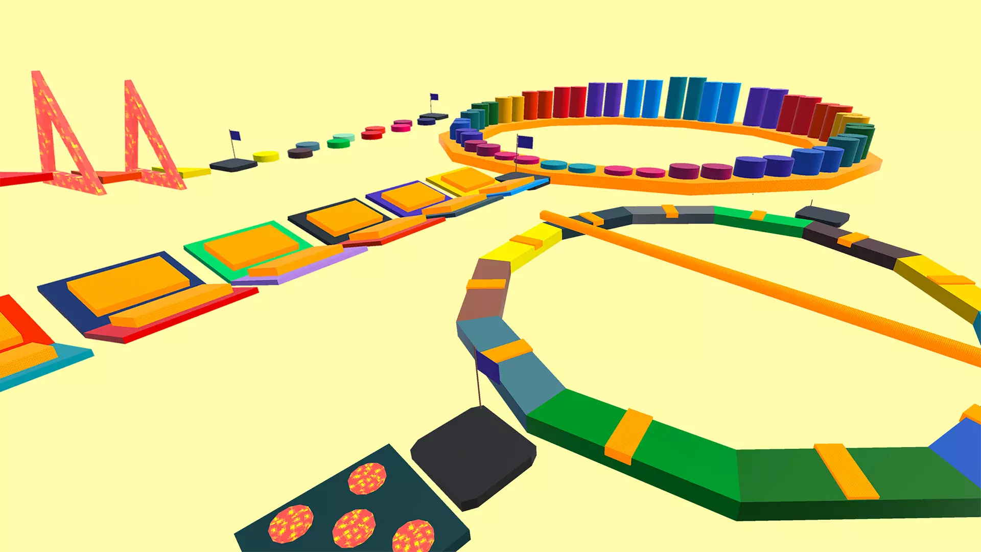 Obby Jump Parkour Level Pack Low-poly 3D model_6