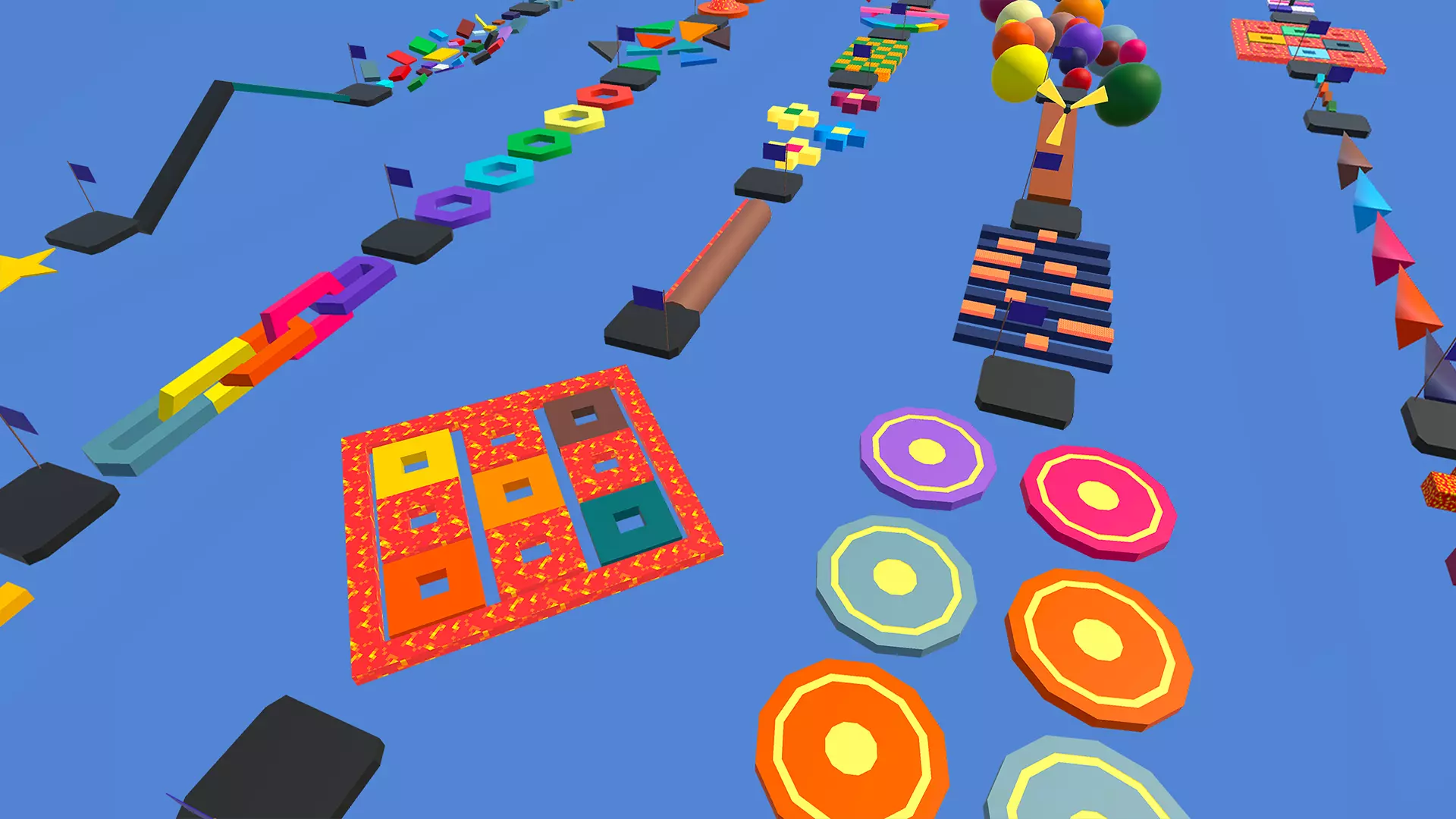 Obby Jump Parkour Level Pack Low-poly 3D model_4