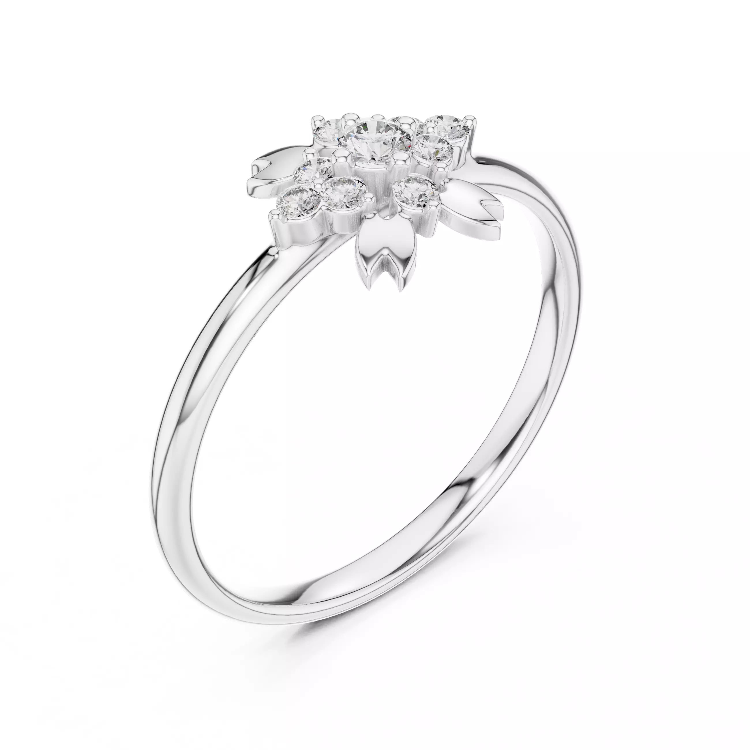 Round Cut Diamond Engagement Wedding Ring 3DM STL Video 3D print model_10