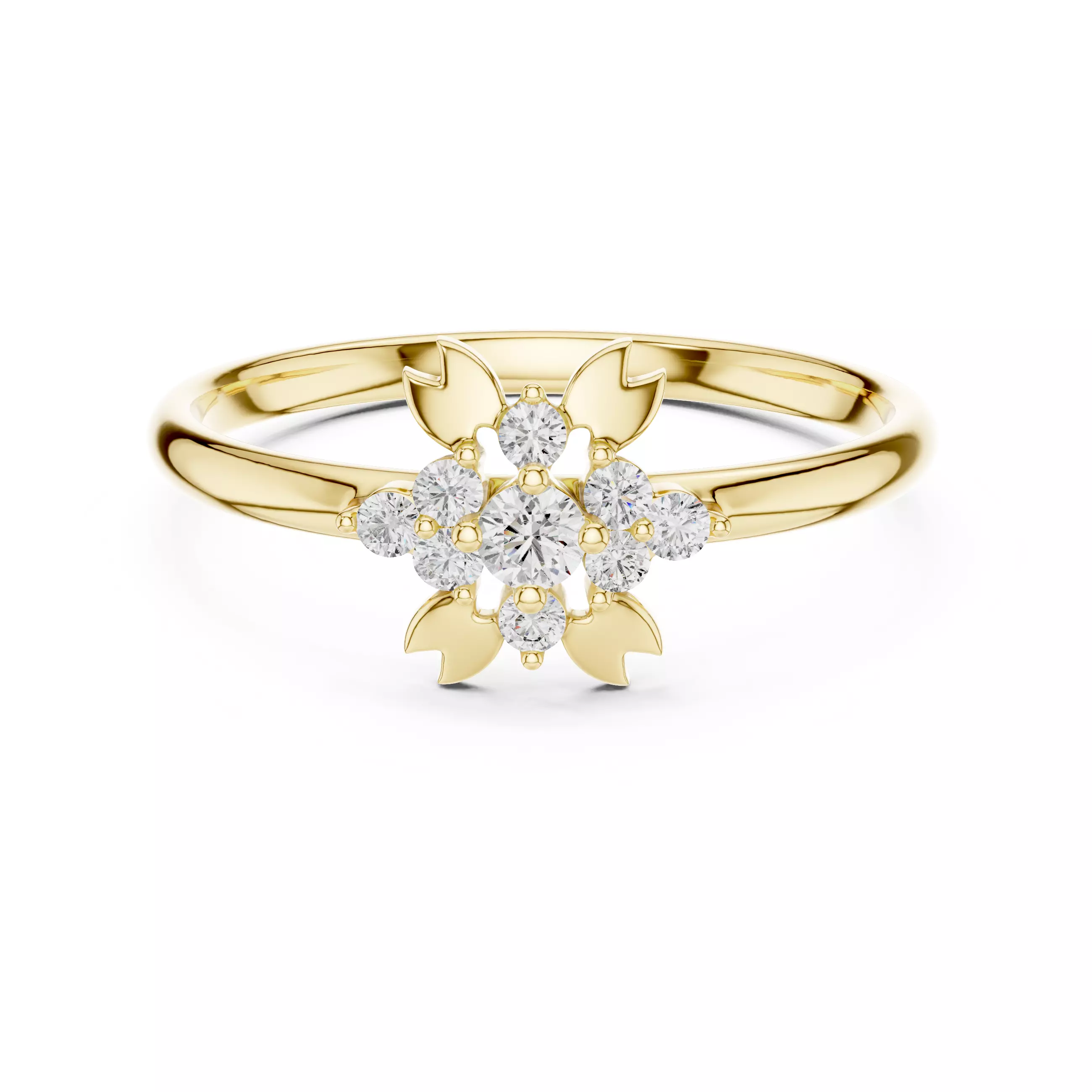 Round Cut Diamond Engagement Wedding Ring 3DM STL Video 3D print model_1