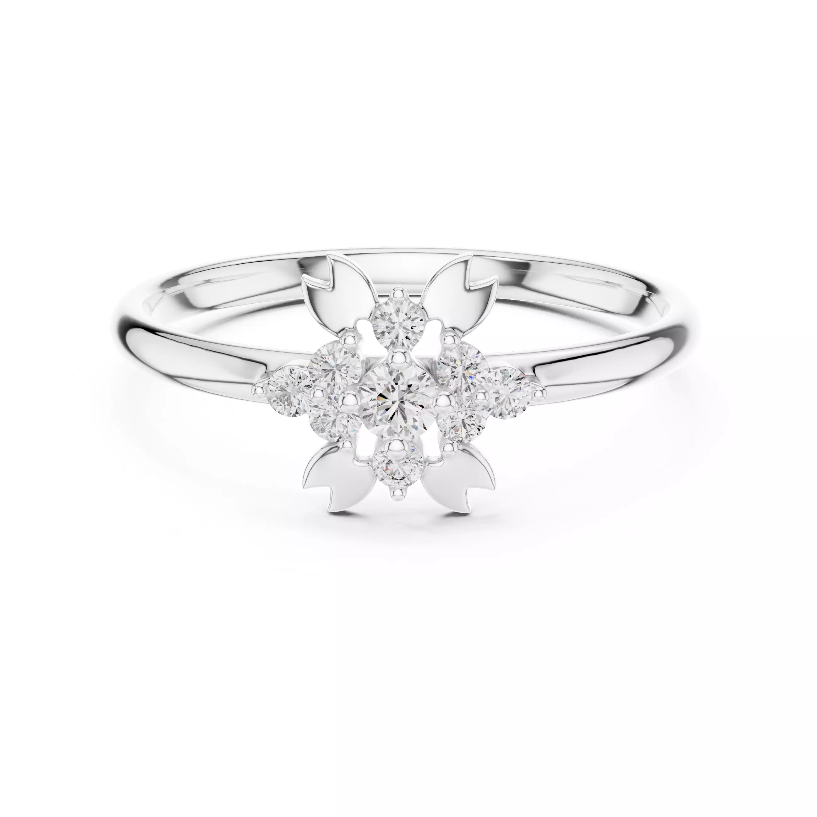 Round Cut Diamond Engagement Wedding Ring 3DM STL Video 3D print model_2