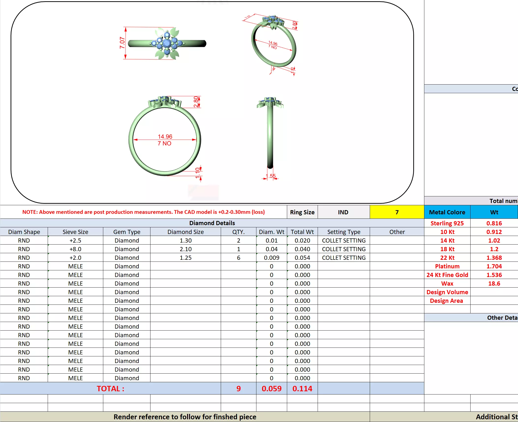 Round Cut Diamond Engagement Wedding Ring 3DM STL Video 3D print model_13
