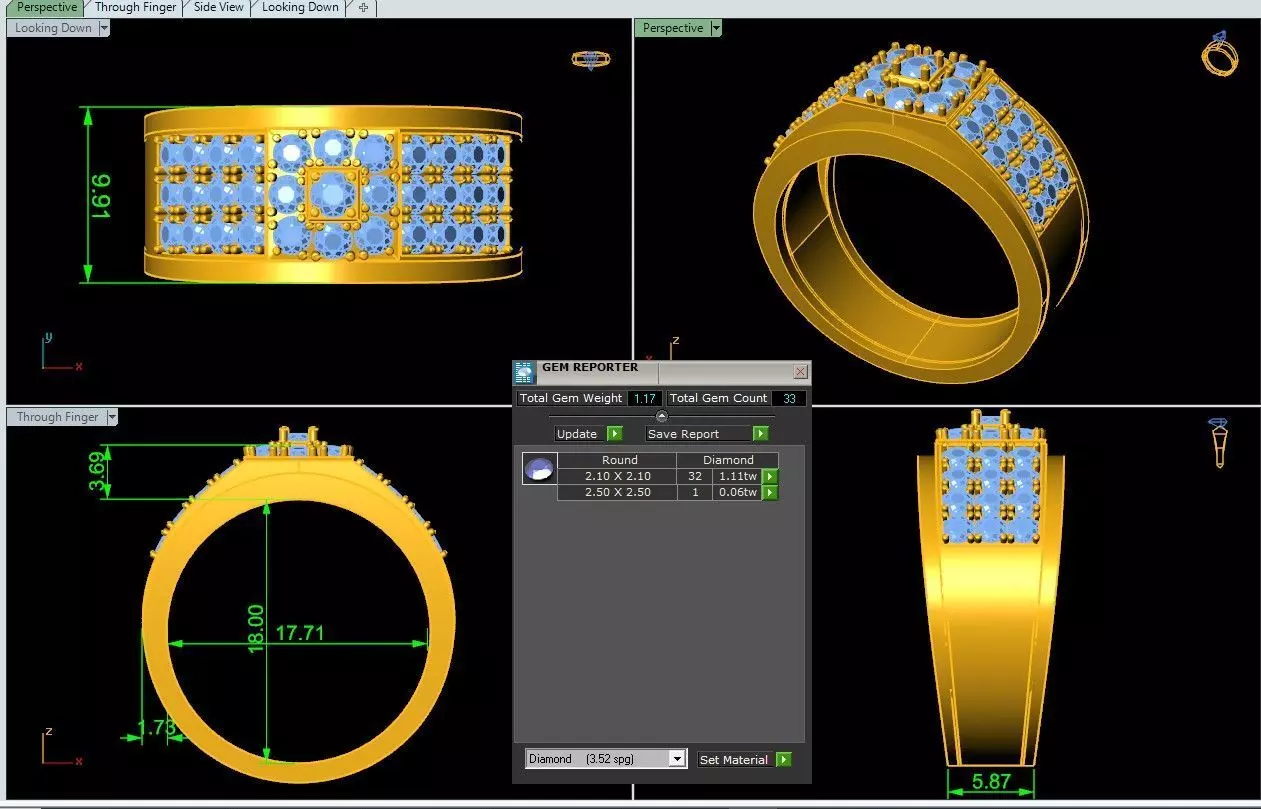 Man Wedding Ring 3D print model_3