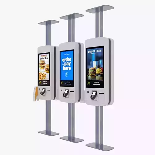 Fast Food Kiosk Self Service Order Touchscreen McDonalds
