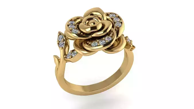 Rose Woman Wedding Ring