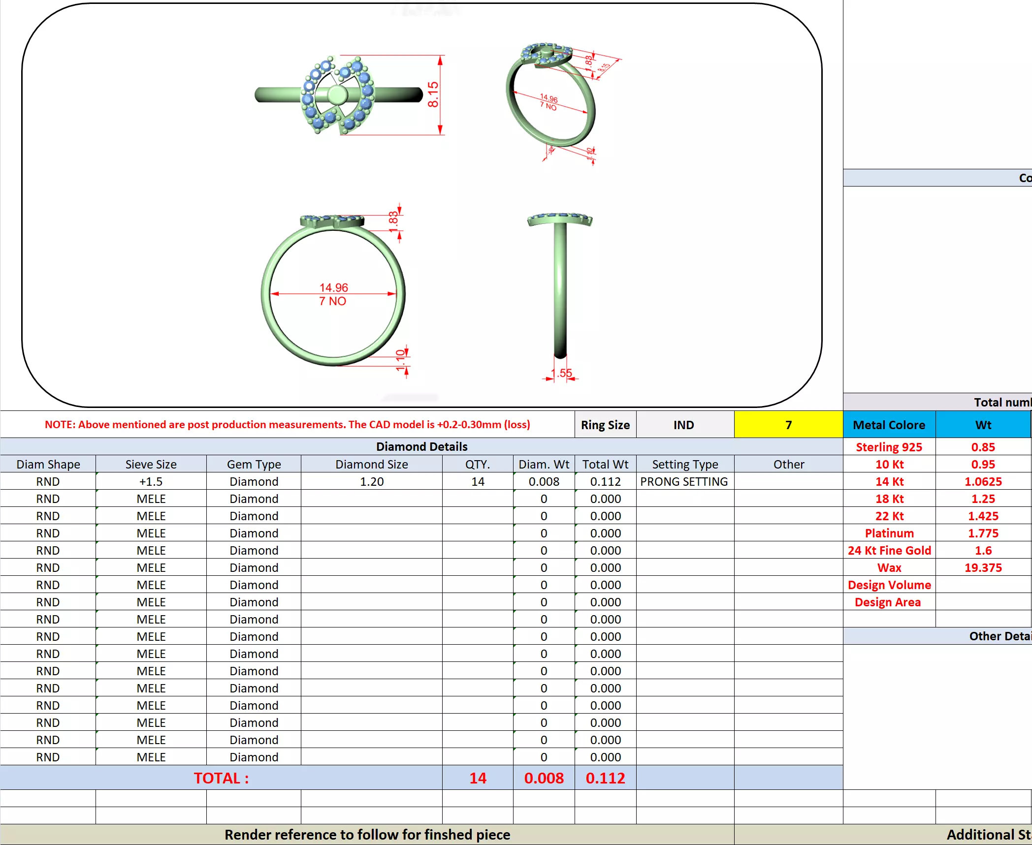 Round Diamond Engagement Marquise Shape Ring 3DM STL Video 3D print model_13