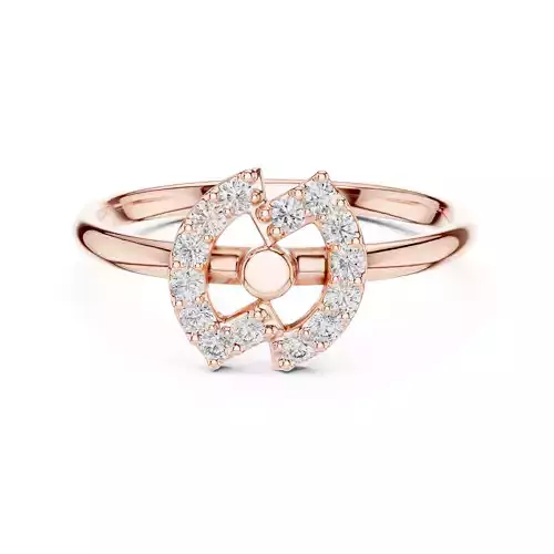  Round Diamond Engagement Marquise Shape Ring 3DM STL Video 3D print model
