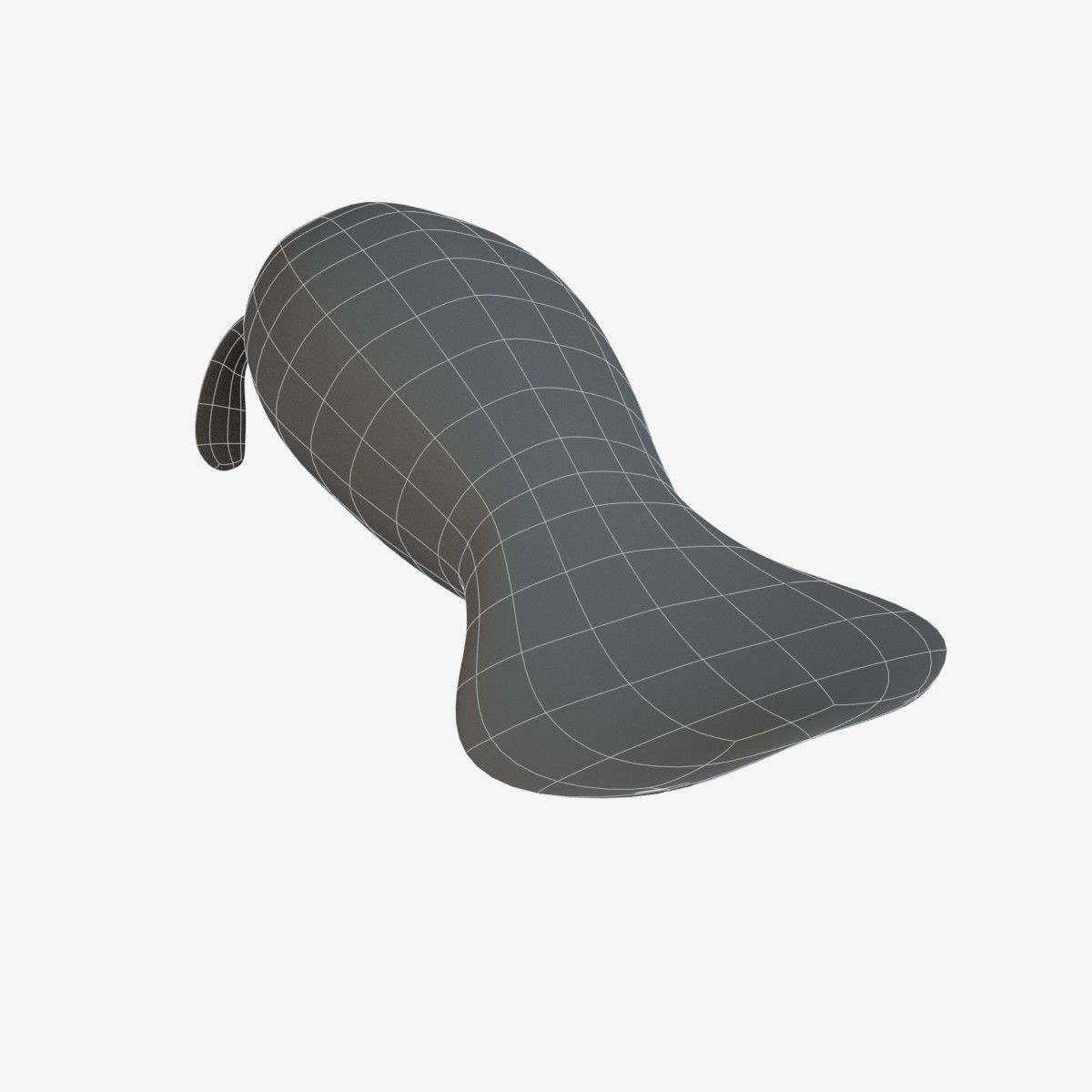 West Indian manatee Low-poly 3D model_5