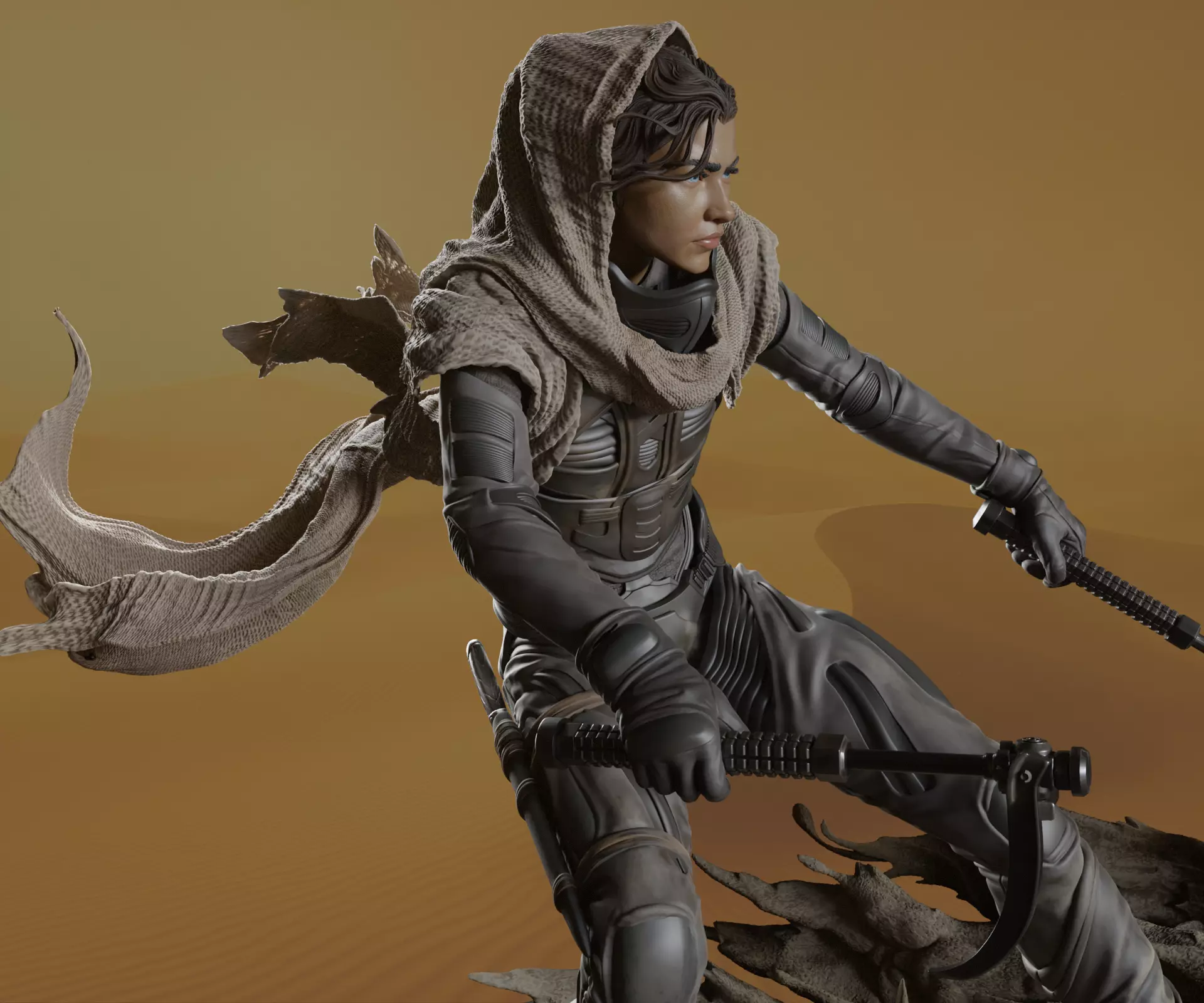 Chani-Dune Printable 3D print model_4