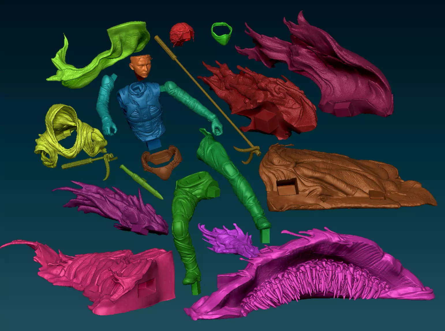 Chani-Dune Printable 3D print model_10