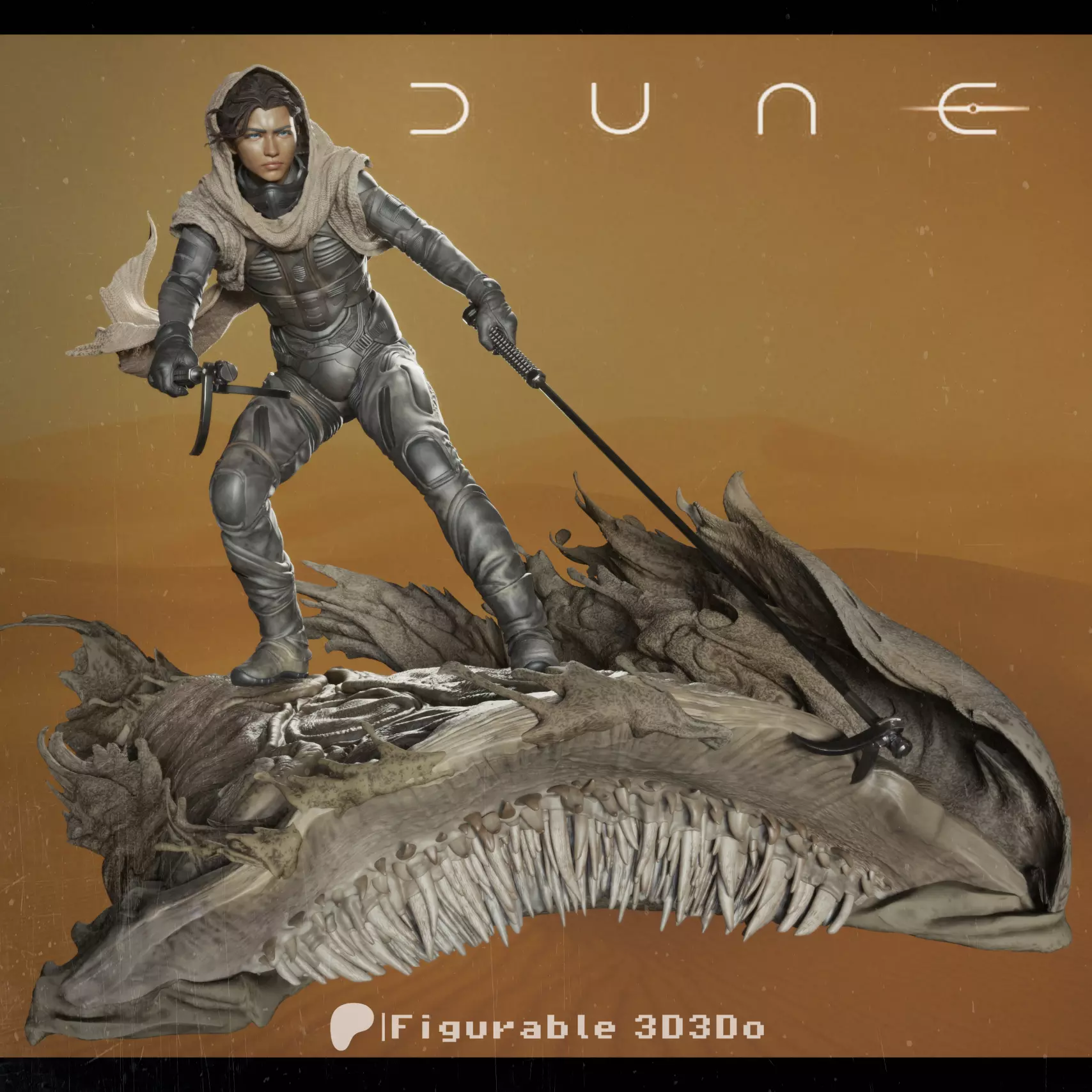 Chani-Dune Printable 3D print model_2