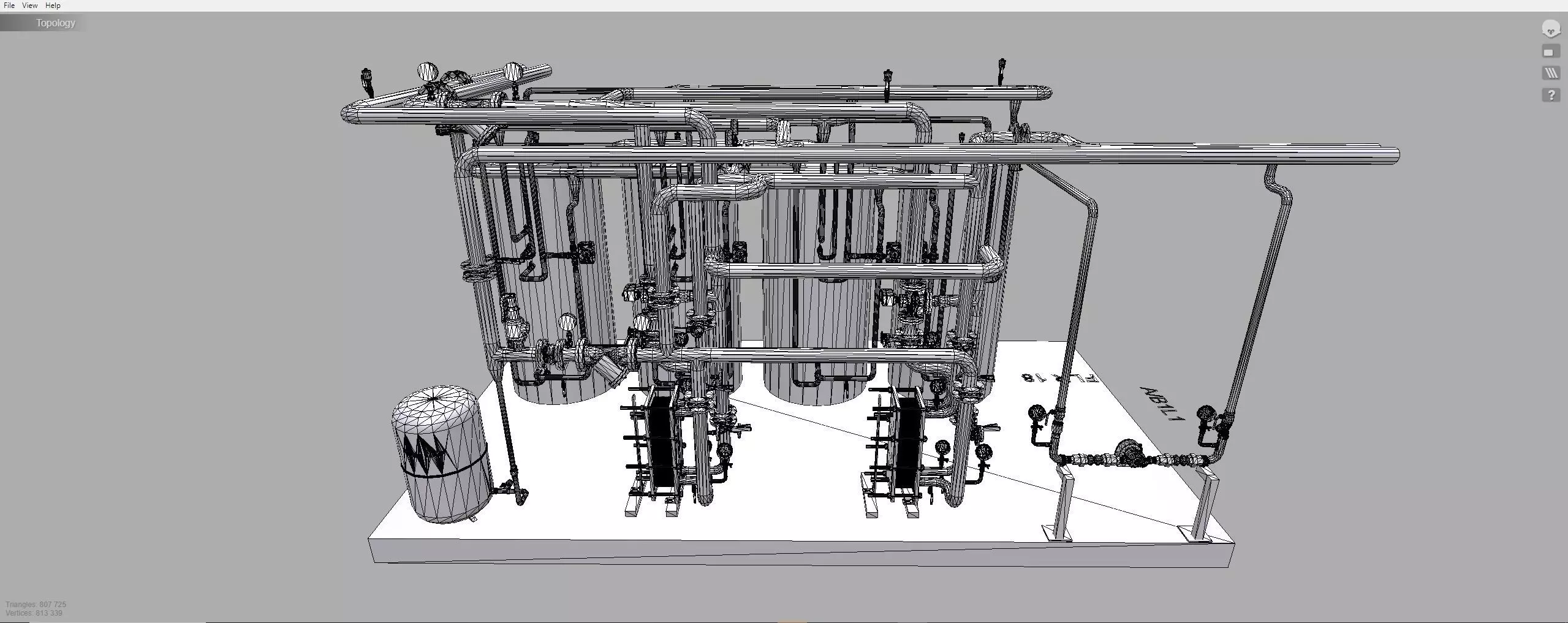 Industrial Boiler Room 3D model_18