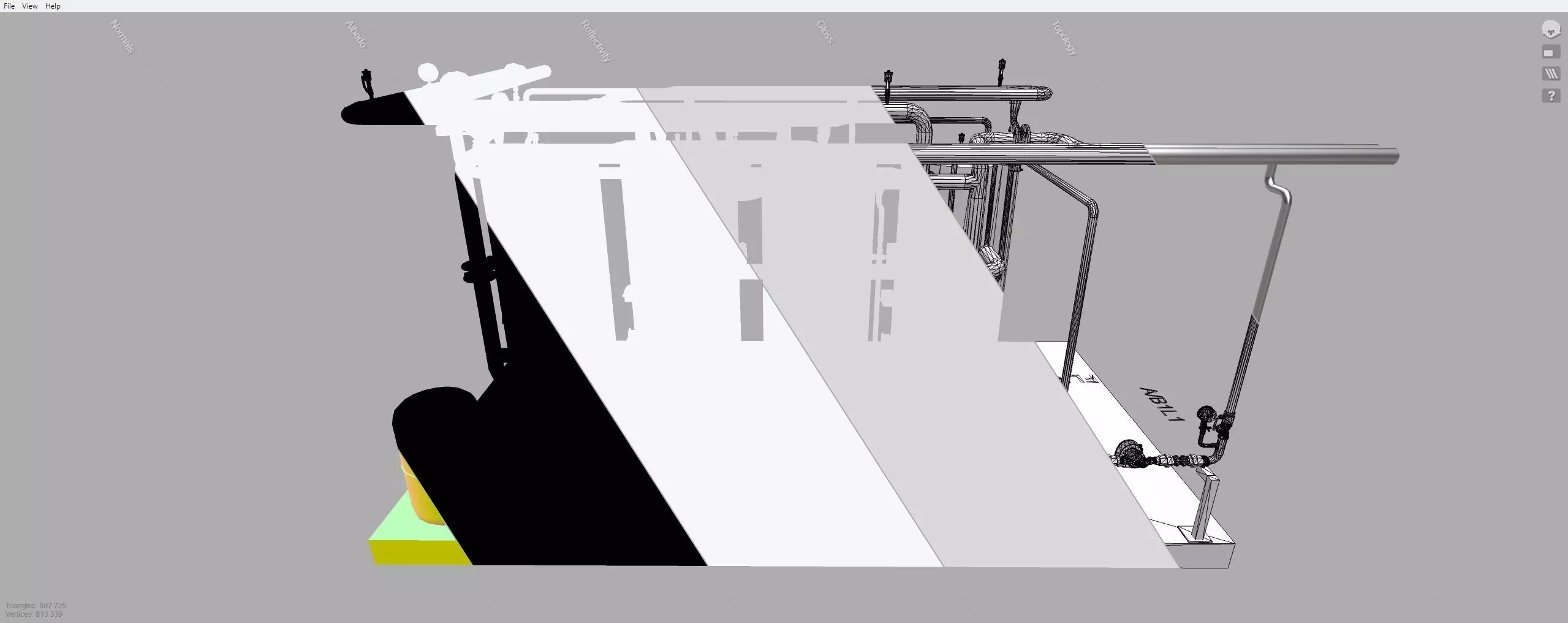 Industrial Boiler Room 3D model_15