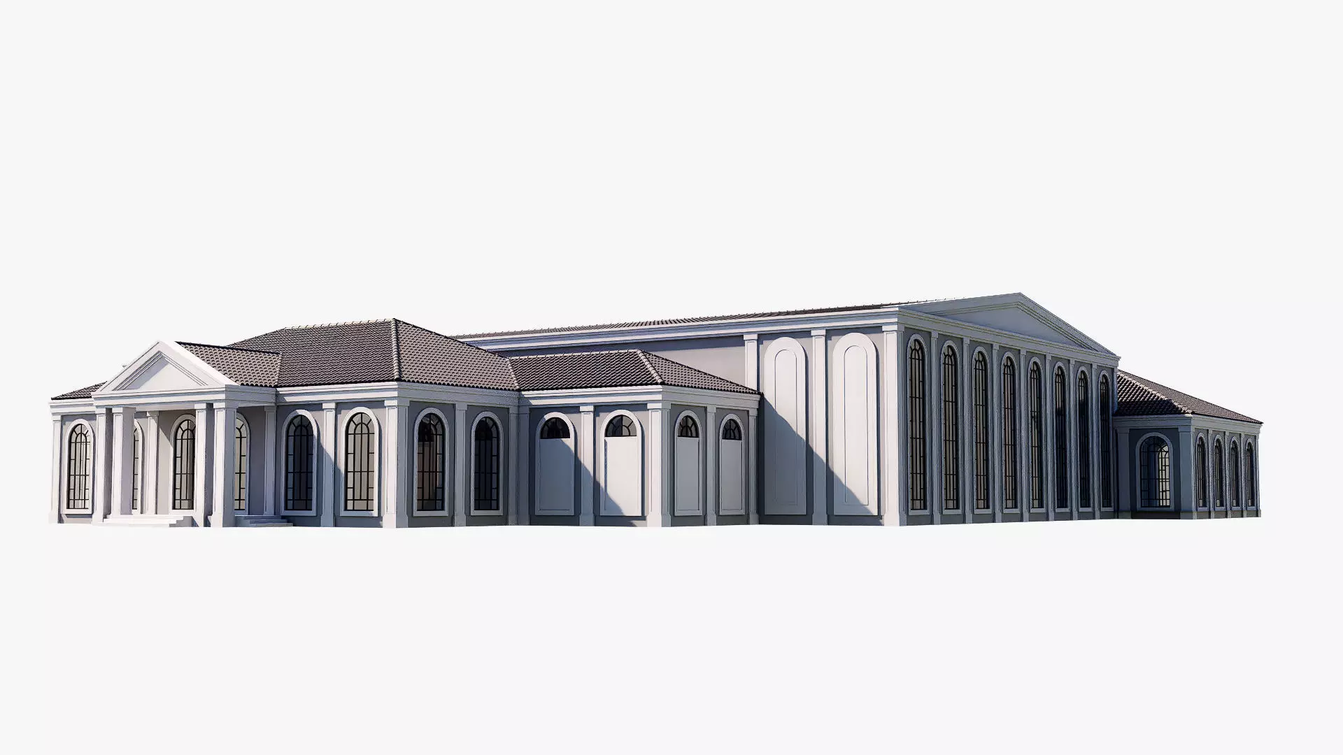 restaurant Low-poly 3D model_1