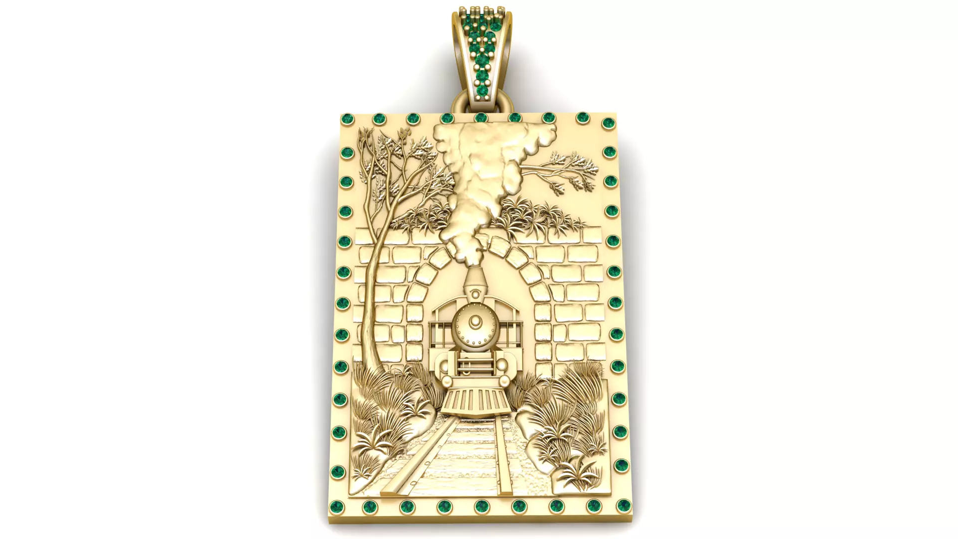Train Pendant 3D print model
