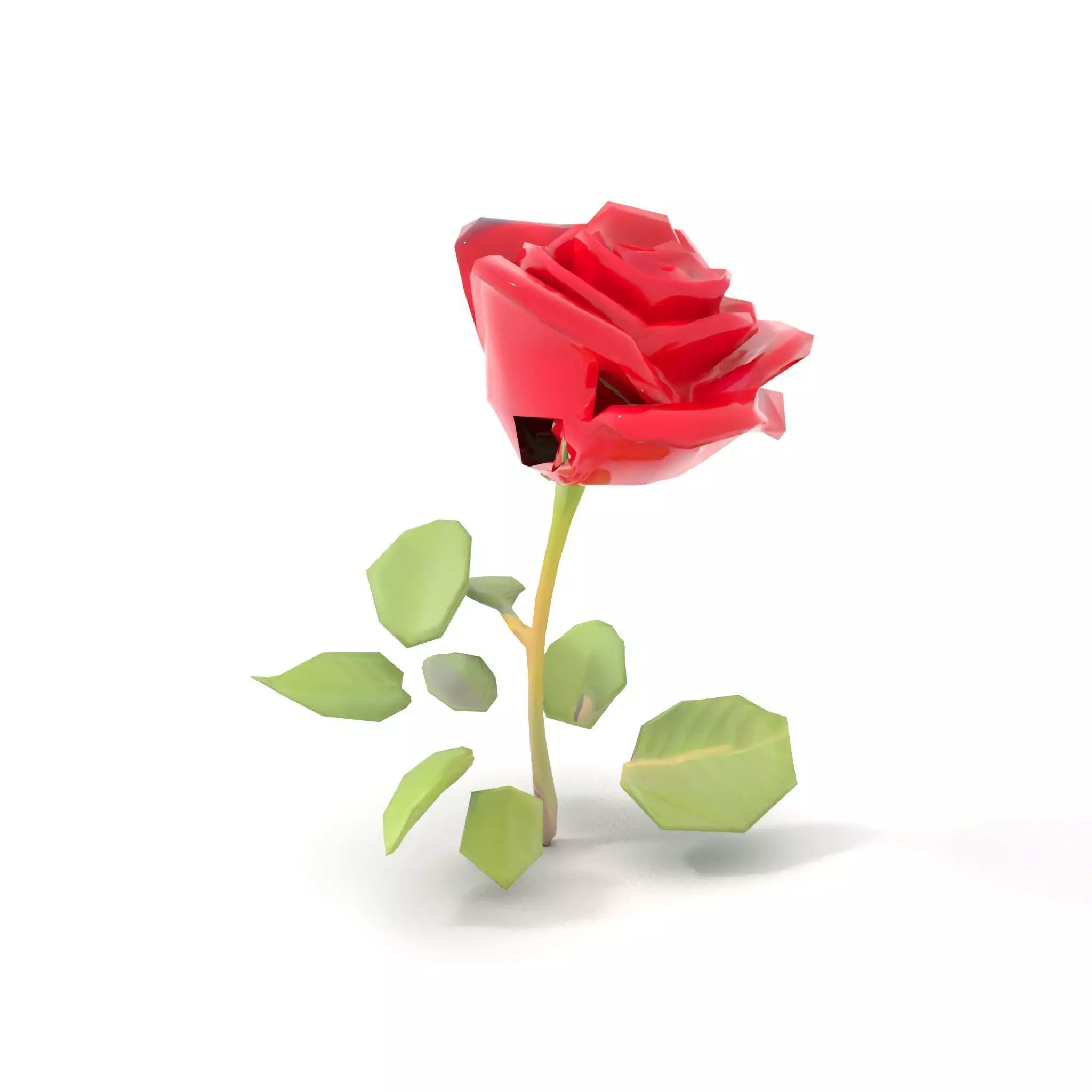 Red Rose Floral model pack Low-poly 3D model_13