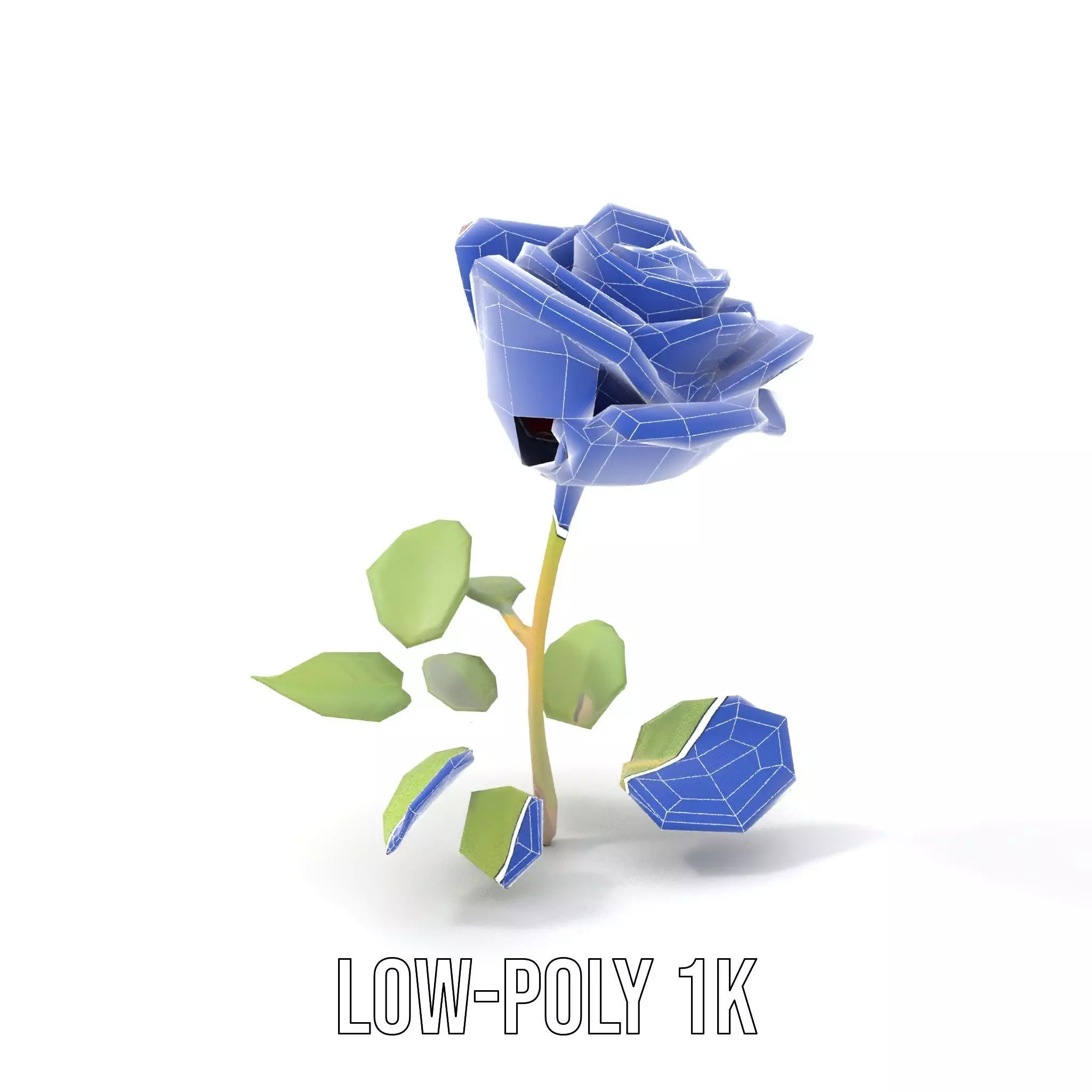 Red Rose Floral model pack Low-poly 3D model_20