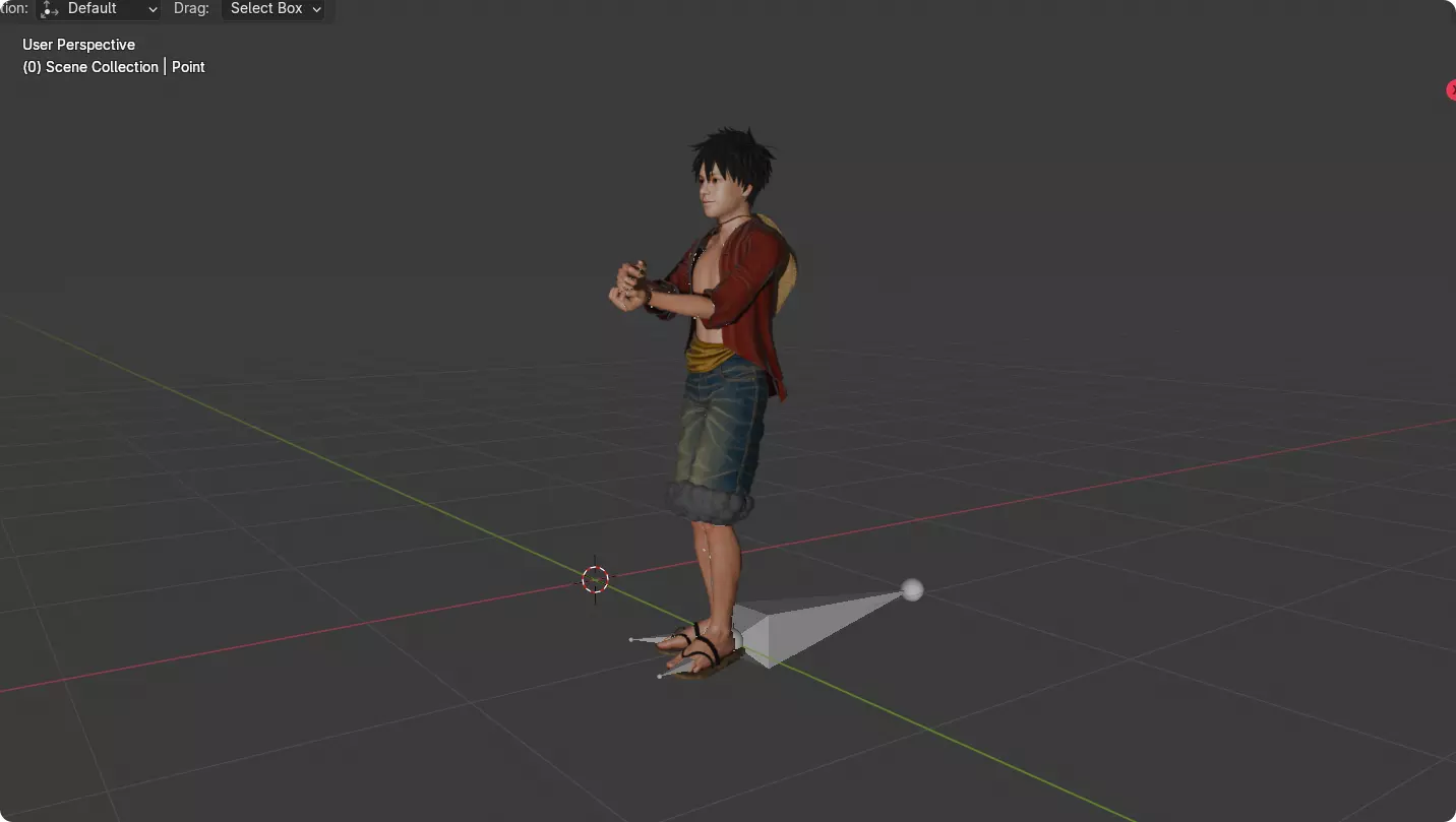 Next-Gen Realistic Luffy Character ONE PIECE Gokuraku Jodo dance 3D model_35