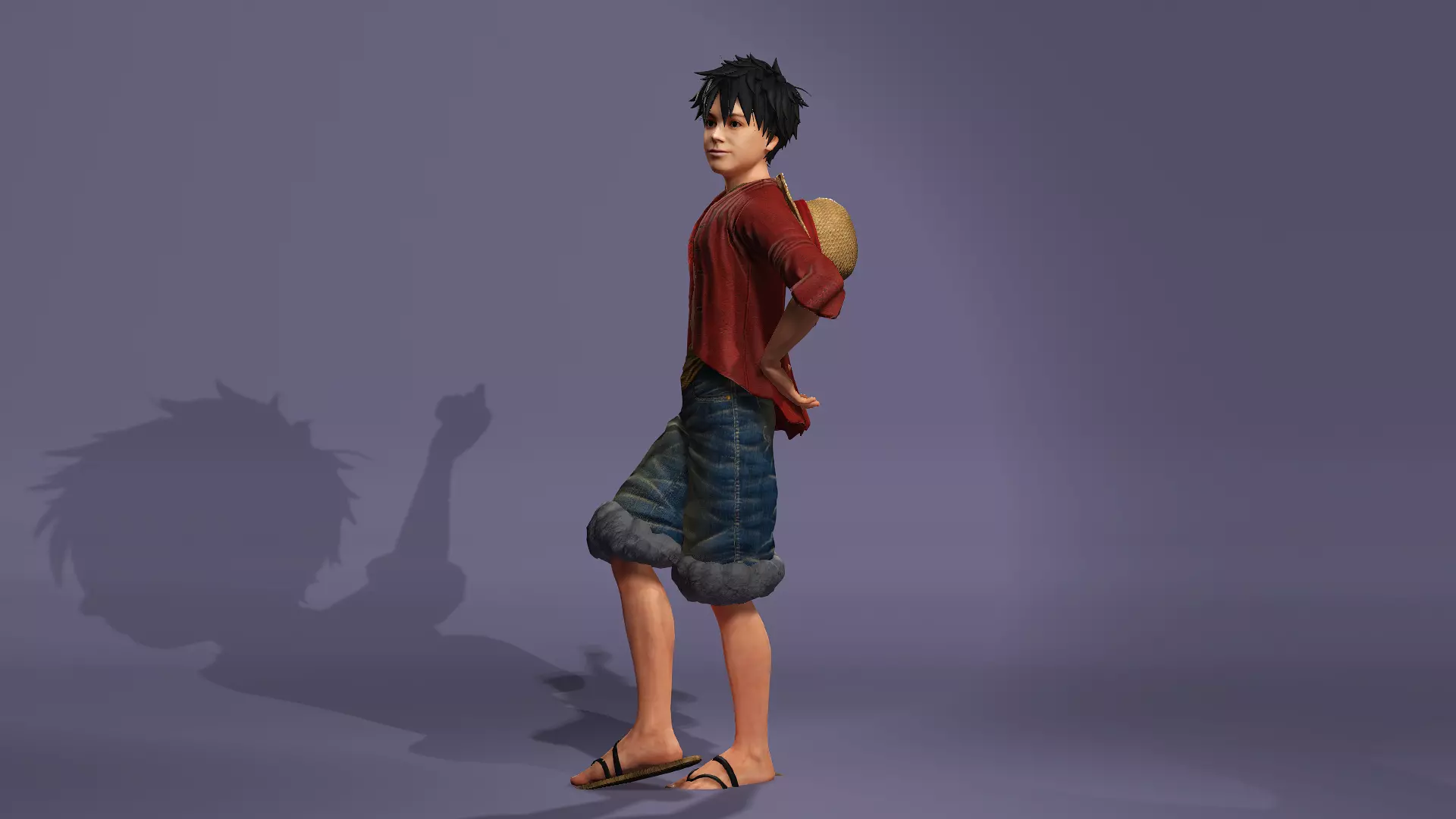 Next-Gen Realistic Luffy Character ONE PIECE Gokuraku Jodo dance 3D model_27