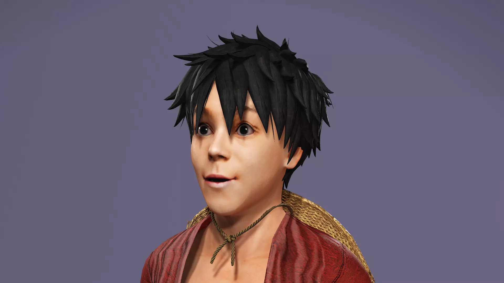 Next-Gen Realistic Luffy Character ONE PIECE Gokuraku Jodo dance 3D model_20