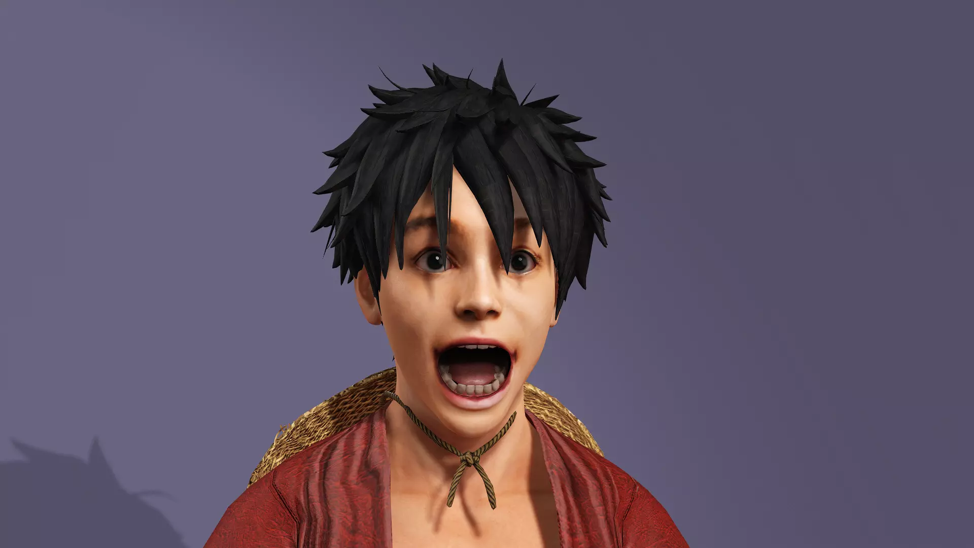 Next-Gen Realistic Luffy Character ONE PIECE Gokuraku Jodo dance 3D model_19