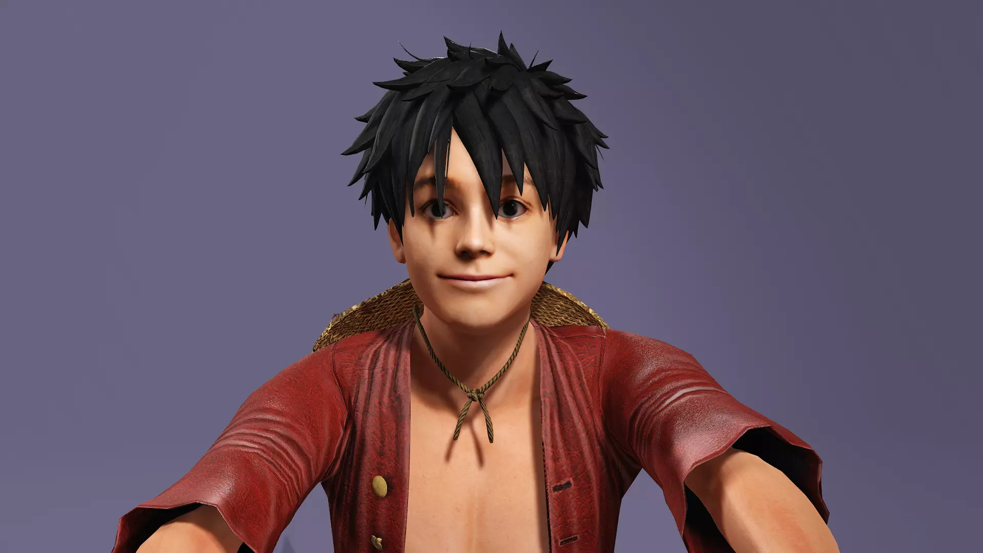 Next-Gen Realistic Luffy Character ONE PIECE Gokuraku Jodo dance 3D model_13