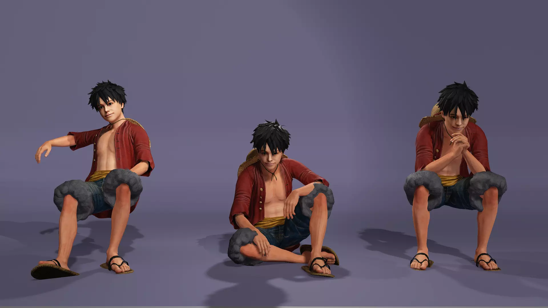 Next-Gen Realistic Luffy Character ONE PIECE Gokuraku Jodo dance 3D model_25